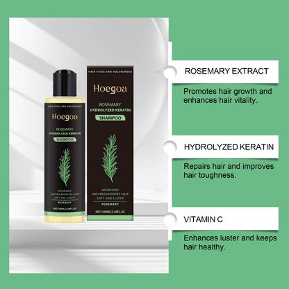 Rosemary Mint Shampoo for Hair Thickness Natural Herbal Volumizing Shampoo for Oily Scalp Strengthening & Repairing Hair Care